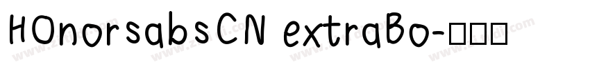 HOnorsabsCN extraBo字体转换